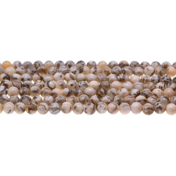 Graphic Feldspar Round 6mm - Loose Beads