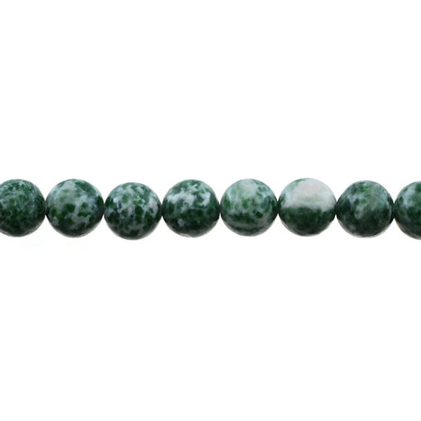 Green Spot Jasper Round 10mm - Loose Beads