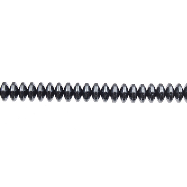 Hematite Roundel 8mm x 8mm x 4mm - Loose Beads