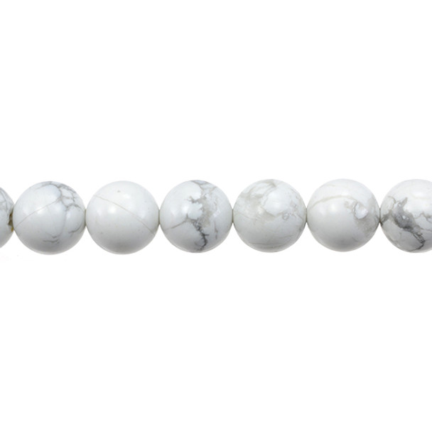 Howlite Round 12mm - Loose Beads