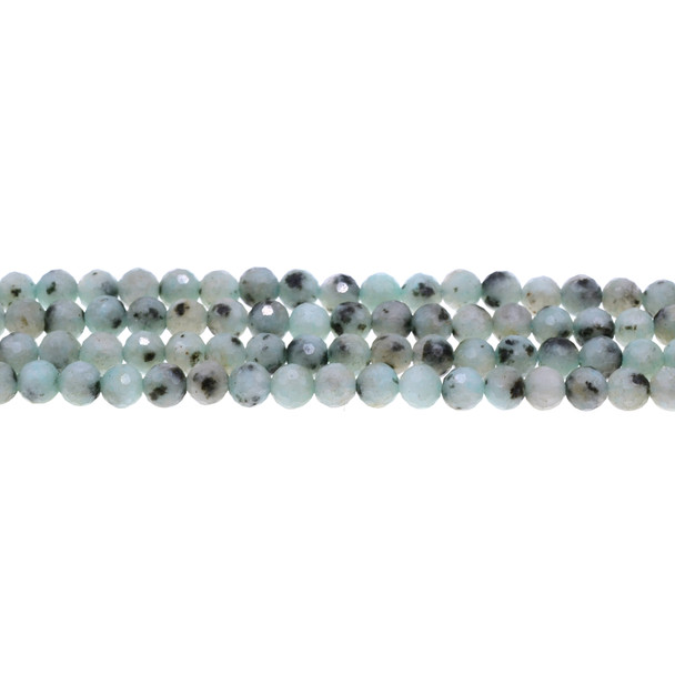 Lotus Jasper Round Faceted Diamond Cut 6mm - Loose Beads