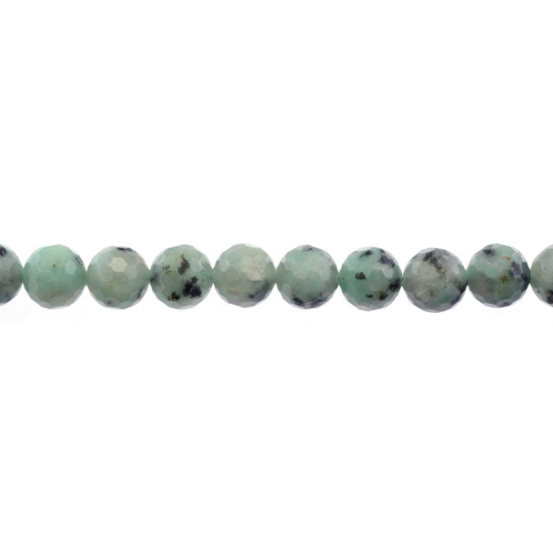 Lotus Jasper Round Faceted Diamond Cut 10mm - Loose Beads