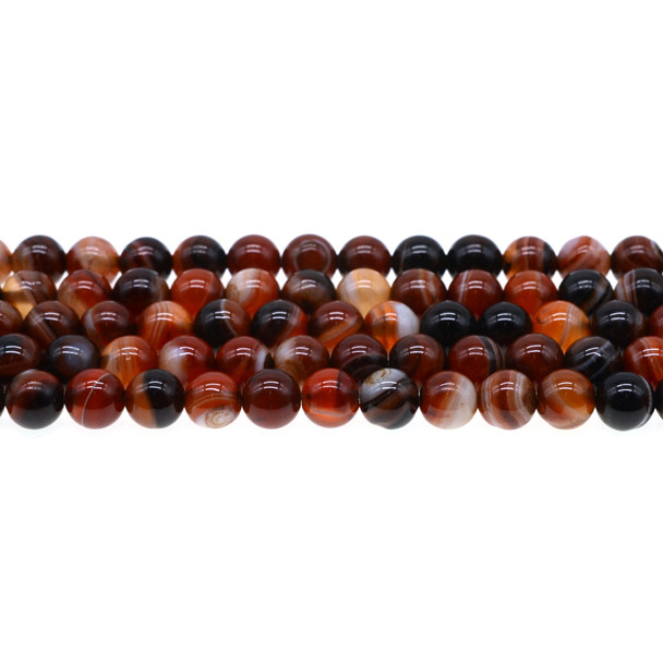 Madagascar Agate Round 8mm - Loose Beads