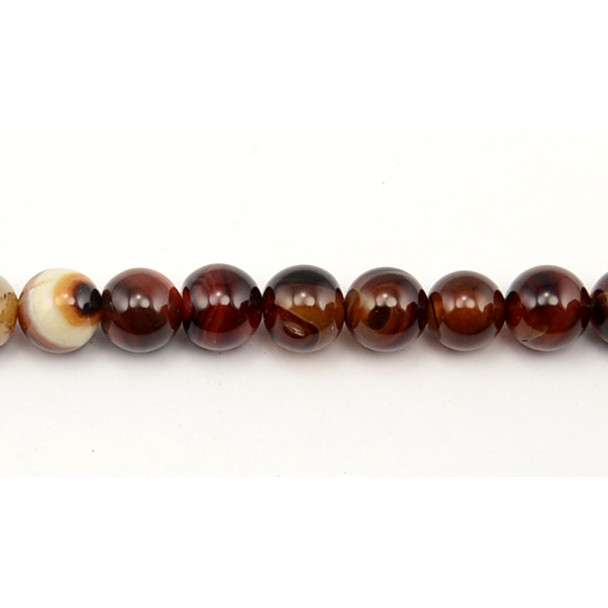 Madagascar Agate Round 10mm - Loose Beads