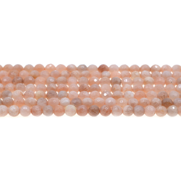 Multi-Color Moonstone Round Faceted 6mm - Loose Beads