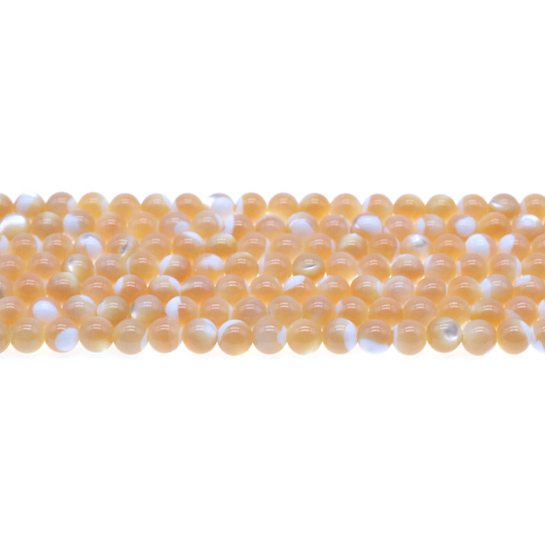 Natural Mother of Pearl Round 6mm - Loose Beads