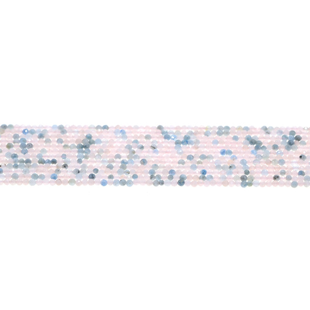 Morganite Round Faceted Diamond Cut 2mm - Loose Beads