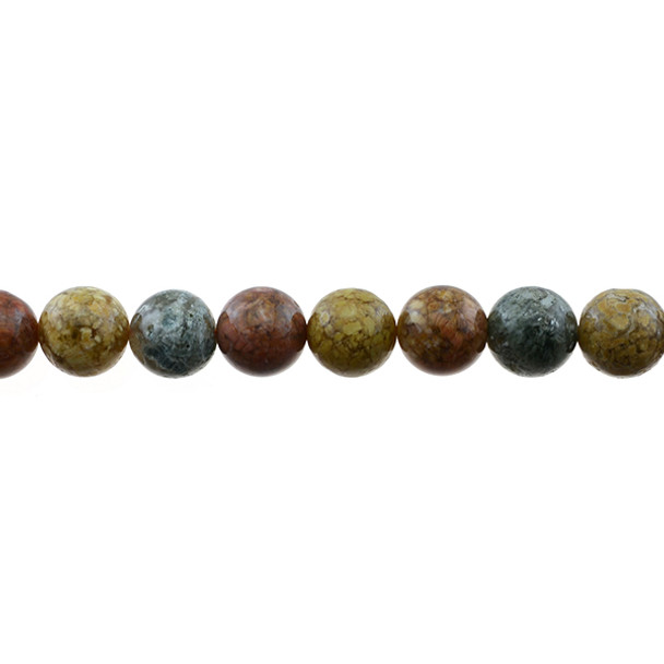 New Ocean Agate Jasper Round 10mm - Loose Beads