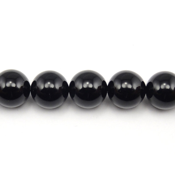 Black Onyx Round 16mm - Loose Beads