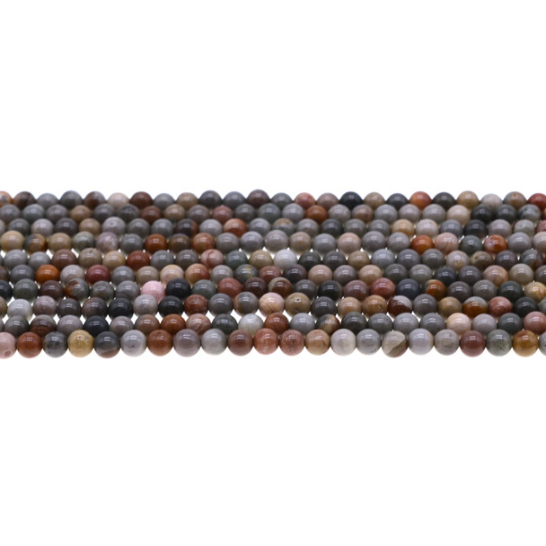 New Picasso Jasper Round 4mm - Loose Beads