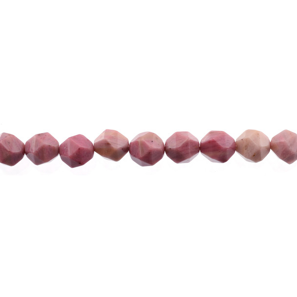 Pink Rhodonite Round Large Cut 10mm - Loose Beads