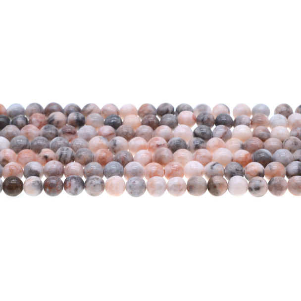 Pink Zebra Jasper Round 6mm - Loose Beads