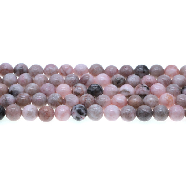 Pink Zebra Jasper Round 8mm - Loose Beads