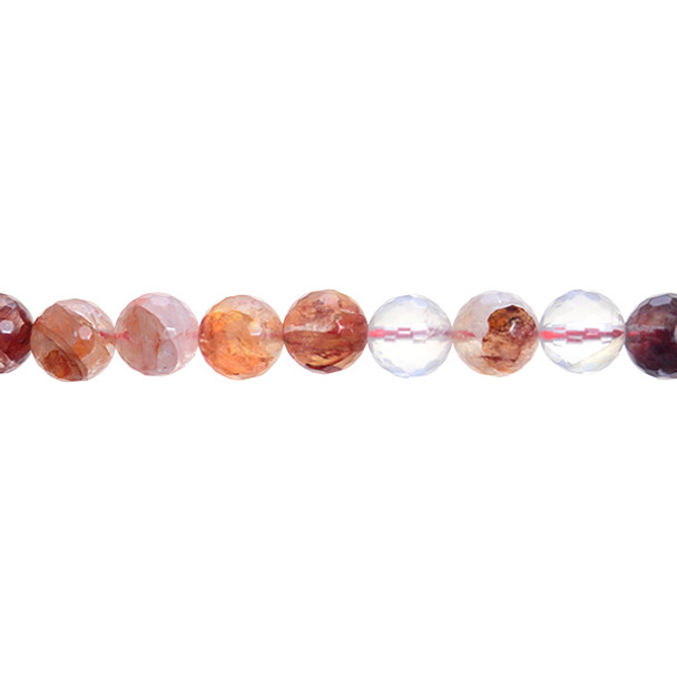 Red Quartz Round Faceted10mm - Loose Beads