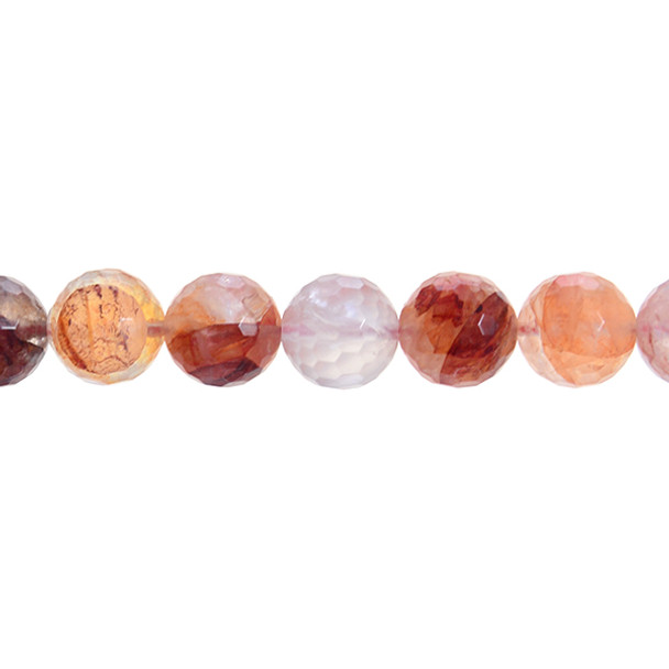 Red Quartz Round Faceted14mm - Loose Beads