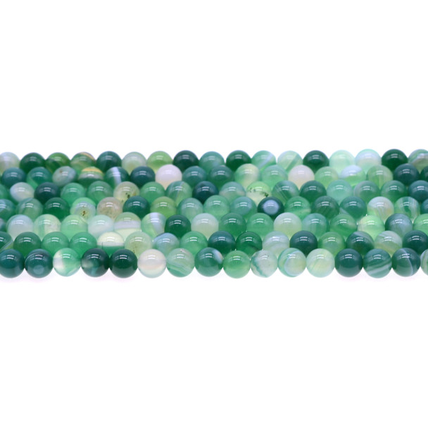 Green Sardonyx Round 6mm - Loose Beads