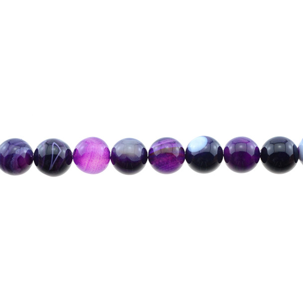 Purple Sardonyx Round 10mm - Loose Beads