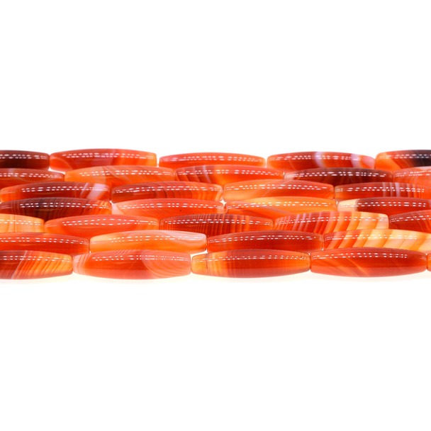 Red Sardonyx Oval 6mm x 6mm x 25mm - Loose Beads