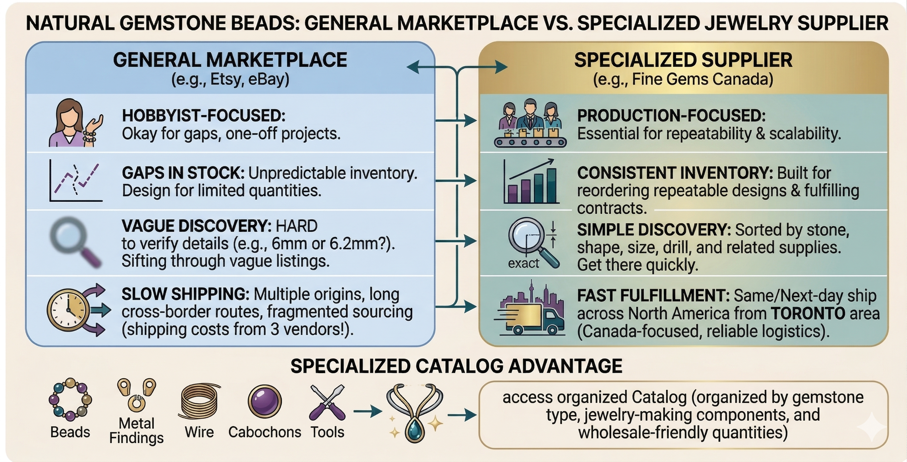 General Marketplace vs Specialized Supplier
