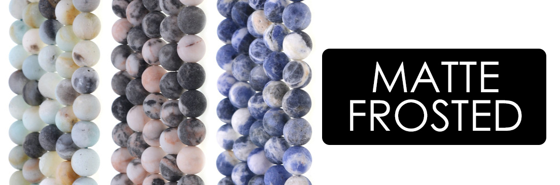 Matte Frosted Round Beads