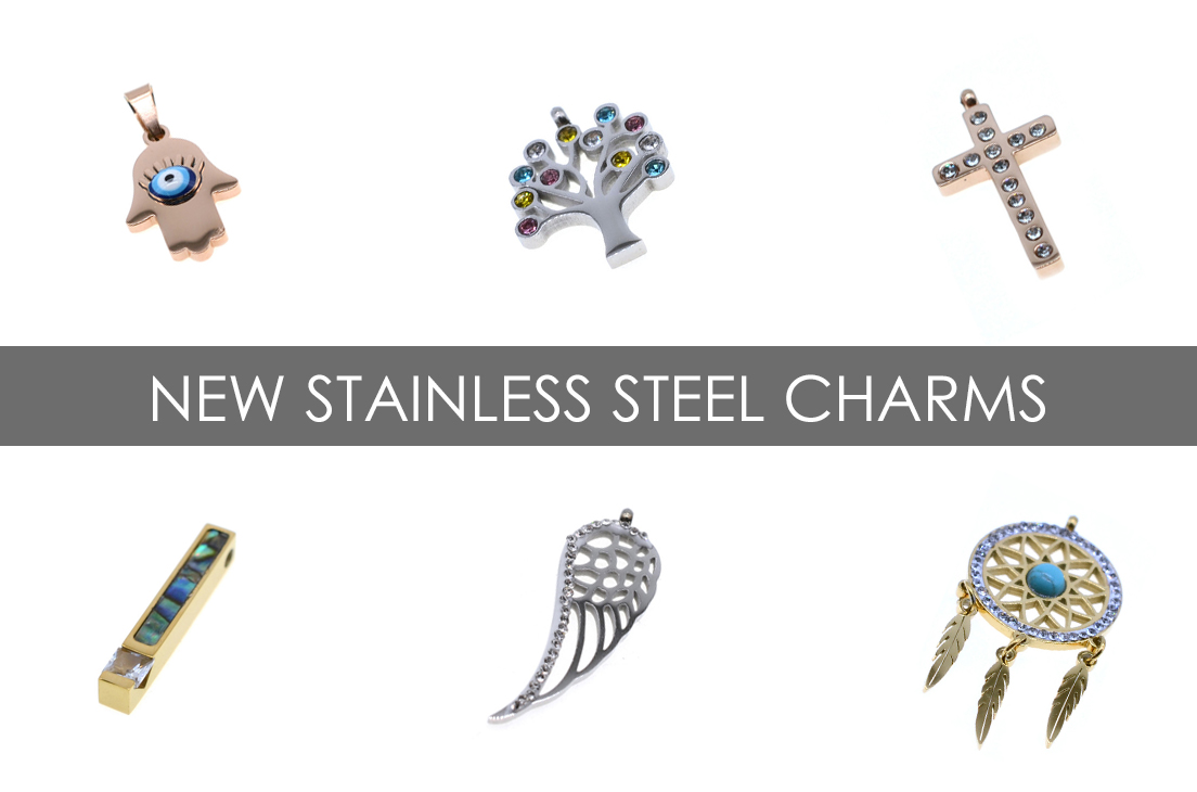 New Stainless Steel Charms