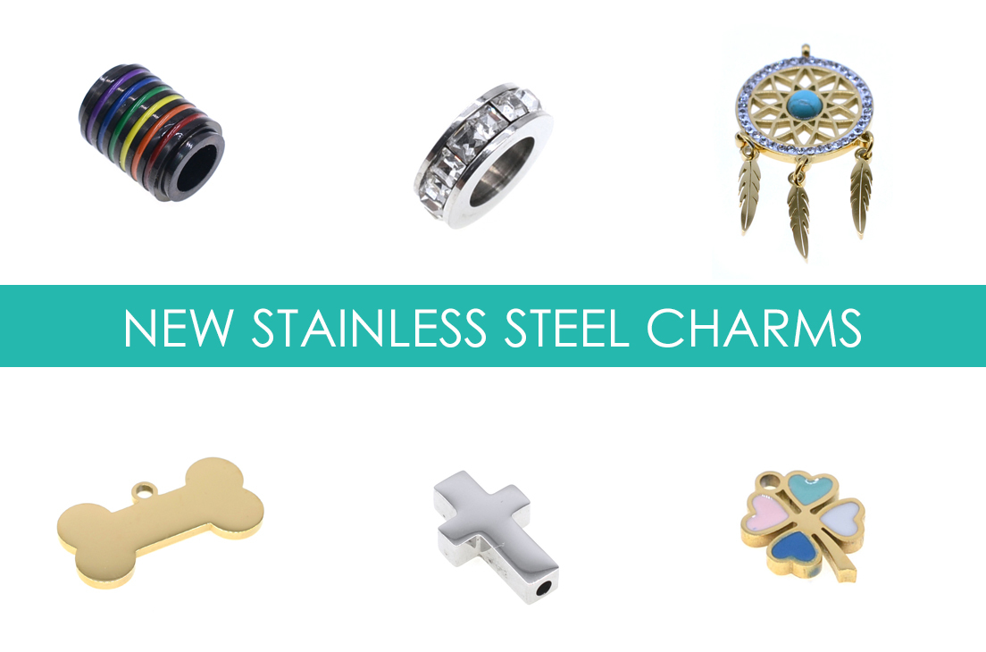 New Stainless Steel Charms