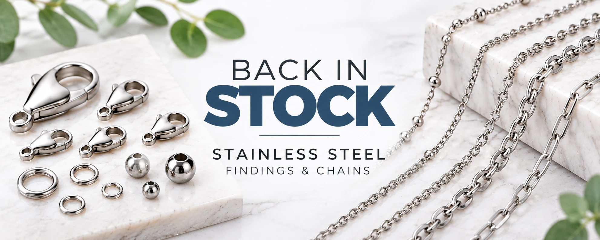 Stainless Steel Findings Back in stock