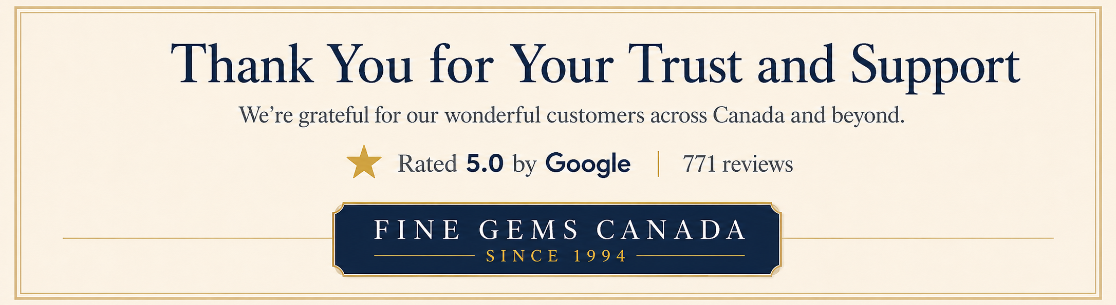 Thank you for your support