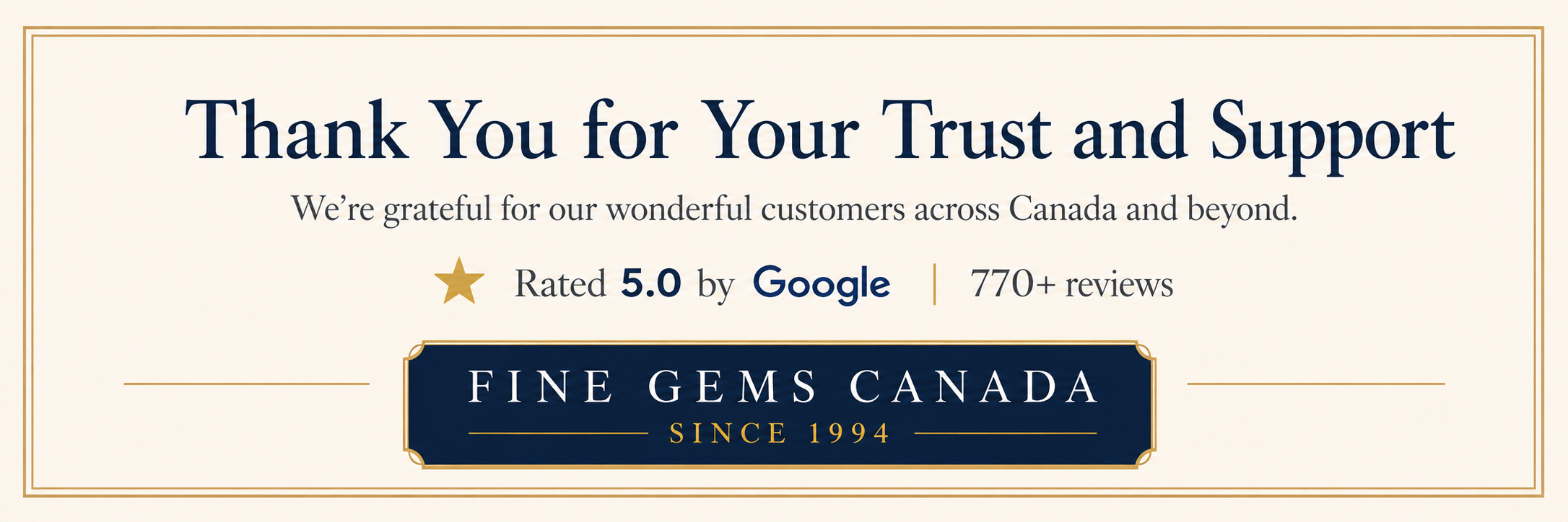Thank you for your support