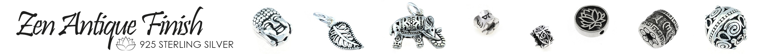 Antique Finish Sterling Silver Parts