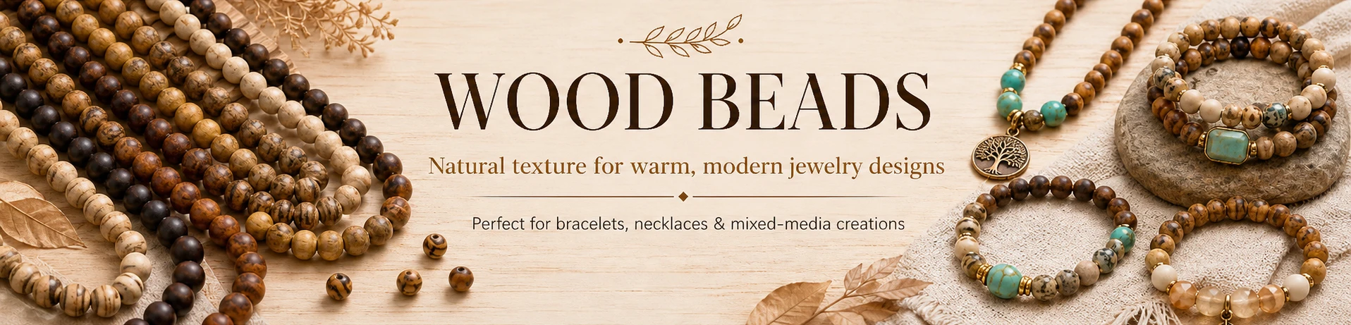 Natural Wood Beads