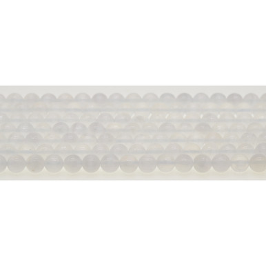 126 Pcs 6mm Natural Moroccan Selenite Beads – Round Healing Crystal Beads For Jewelry Making, Chakra, Reiki