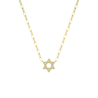 Magen David Necklace in Gold By Keira K Jewellery