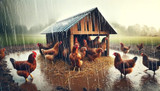 How to Keep Chickens Healthy in Wet Weather