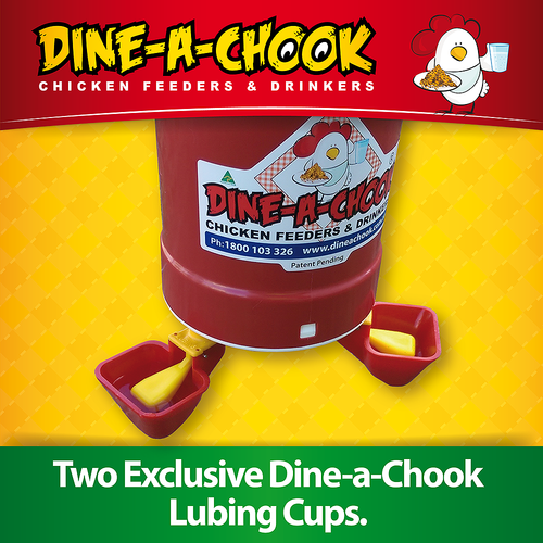 Twin Lubing Drinker Cups for up to 12 chickens