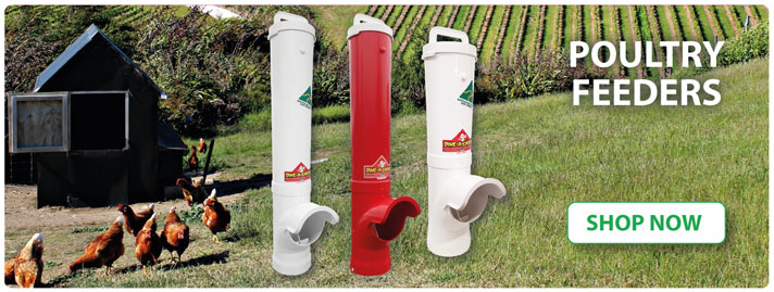 Poultry Feeders | Automatic, low waste feeders for Chickens, ducks, geese and even rabbits, Australian Made | Dine a Chook