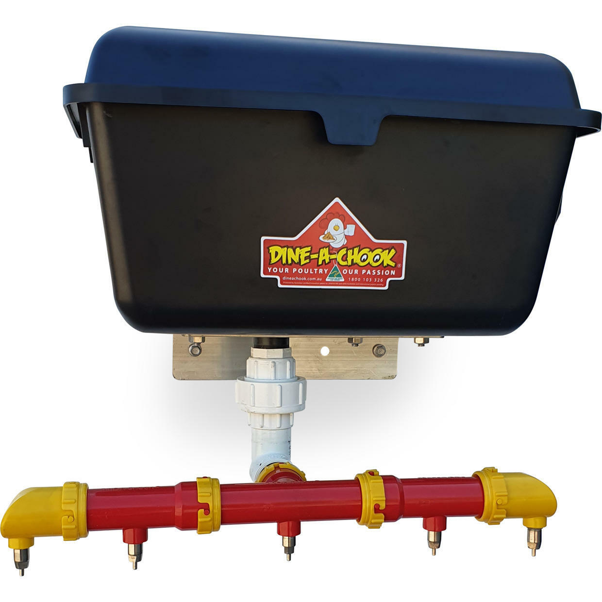 Automatic Poultry Waterer with 5 Lubing Nipples · Dine a Chook NZ