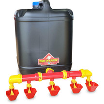 Five Cup Chicken Drinker - 20 L for Large Flocks - Dine a Chook NZ