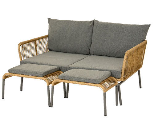 Fyn Wicker Outdoor Set(loveseat)-Natural