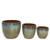 Maxime Planter- Terracotta Tapered Glazed Wave Lin - Large