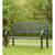 Hummingbird Metal Garden Bench - Black