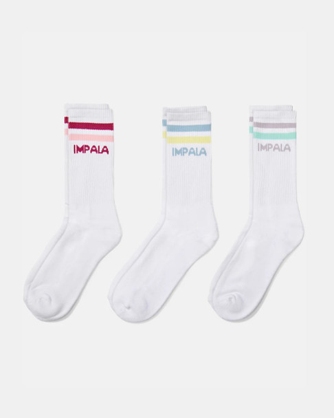 IMPALA STRIPE SOCK 3PK - IM787000