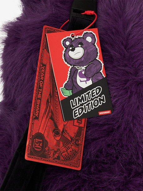 FUR CRAY PURPLE MONEYBEAR BACK - B8181