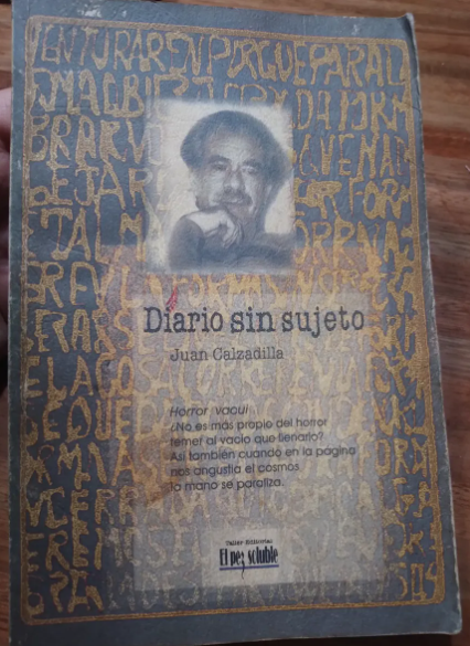 Diario Sin Sujeto Juan Calzadilla 1era Edición 1999 (Usado)