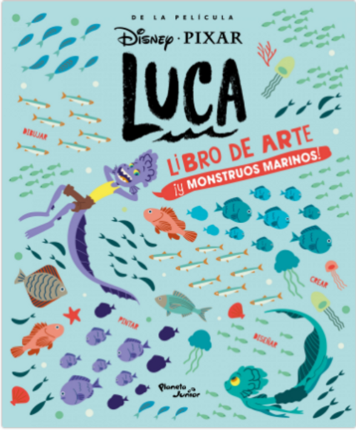 LUCA LIBRO DE ARTE Y MONSTRUOS MARINOS - DISNEY
