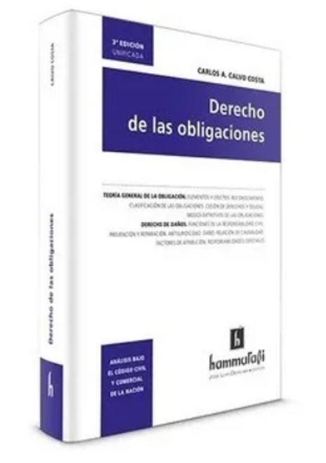 Derecho De Las Obligaciones - Calvo Costa, Carlos A