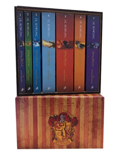 Pack Harry Potter Saga Copleta 1-7 Mas Caja Gryffindor