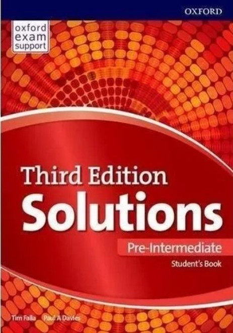 Solutions: Pre-intermediate: Students Book And Online Pract