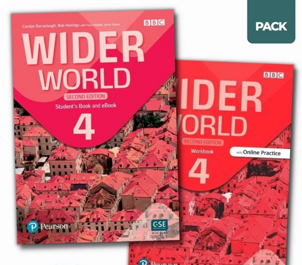 Wider World 4 2/ed - Student's Book + Workbook Pack - 2 Libr
