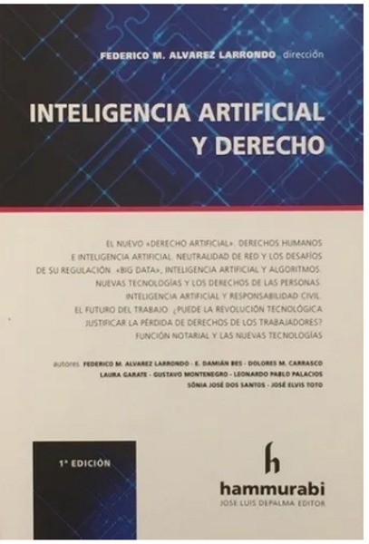 Inteligencia Artificial Y Derecho - Alvarez Larrondo, Federi